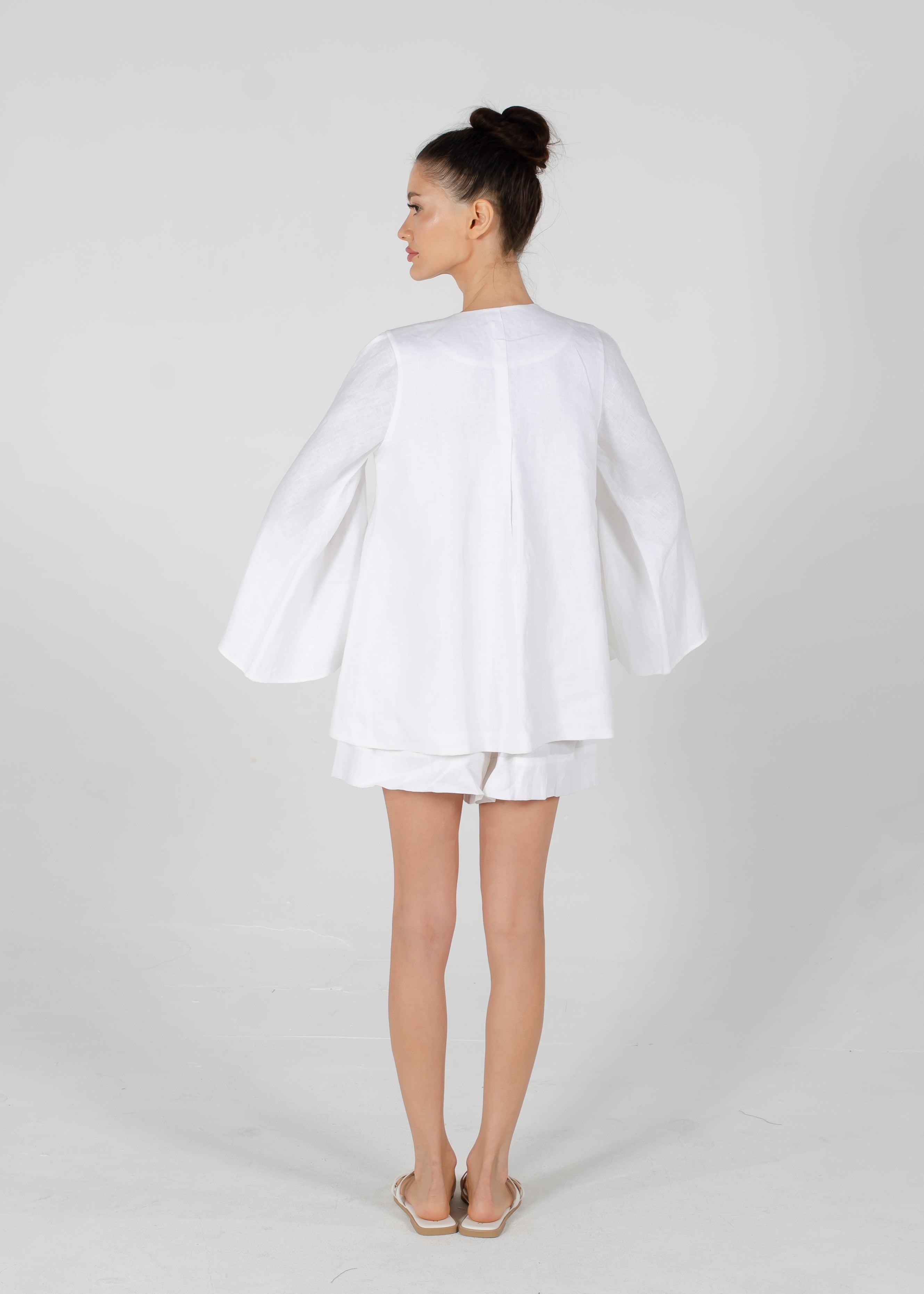 Aida Ribbon Sleeve Jacket