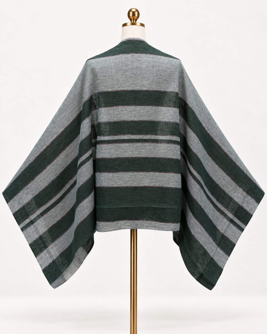 Bolero Jacket (Forest Green &amp; Silver Stripes Accent)