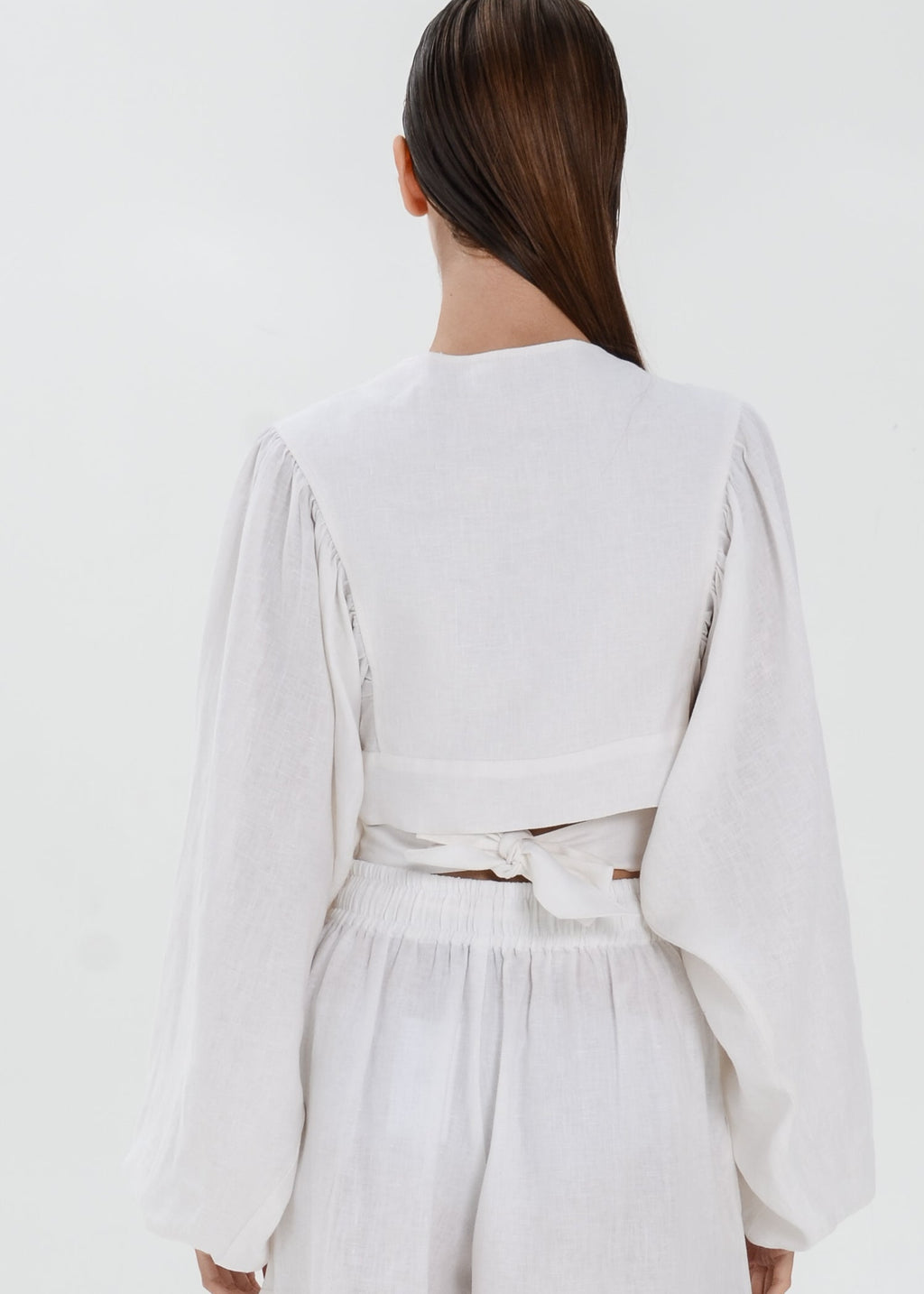 Bali Linen Top - Tie Waist Jacket