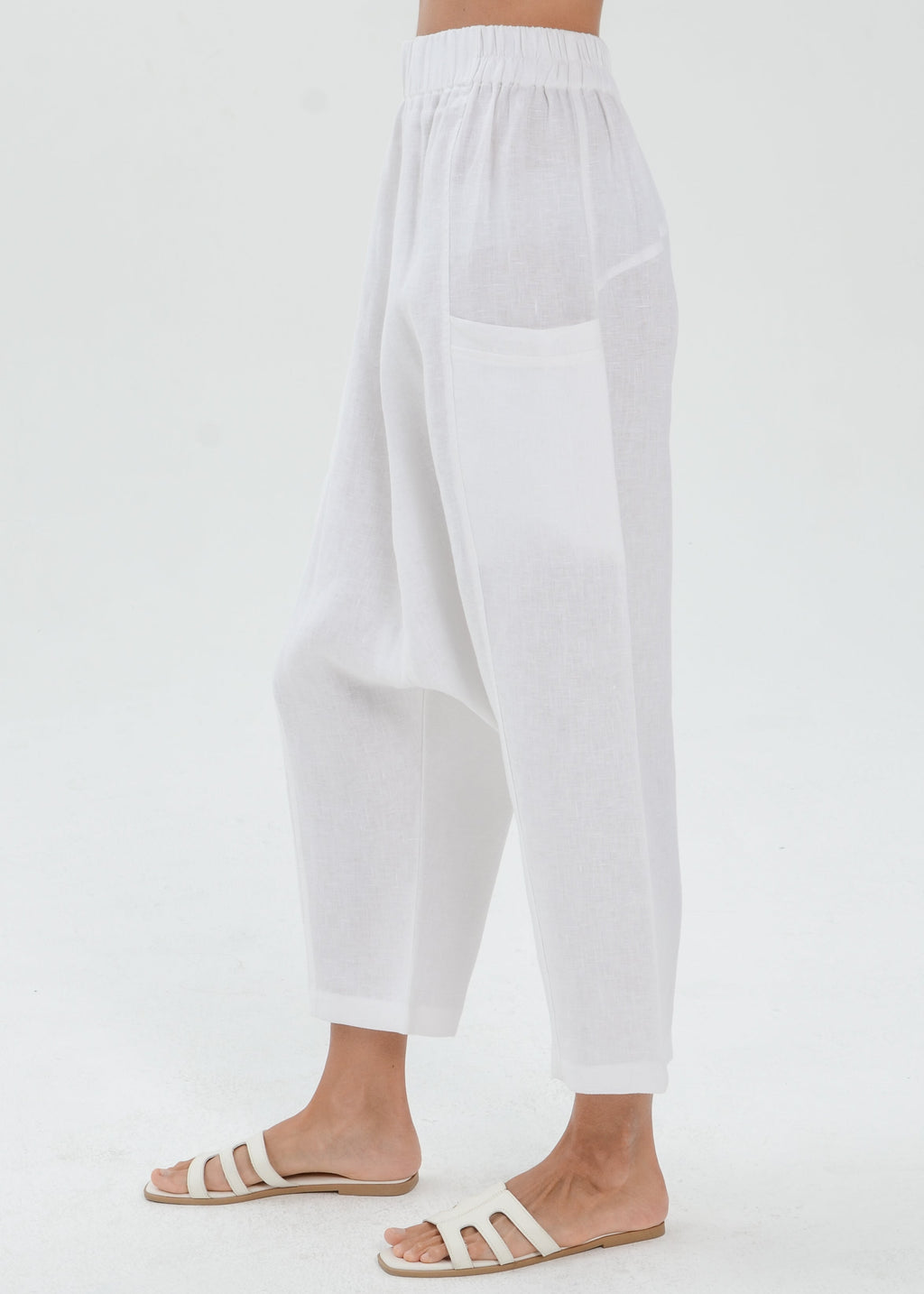 The Essence Linen Pants - Harem Pants