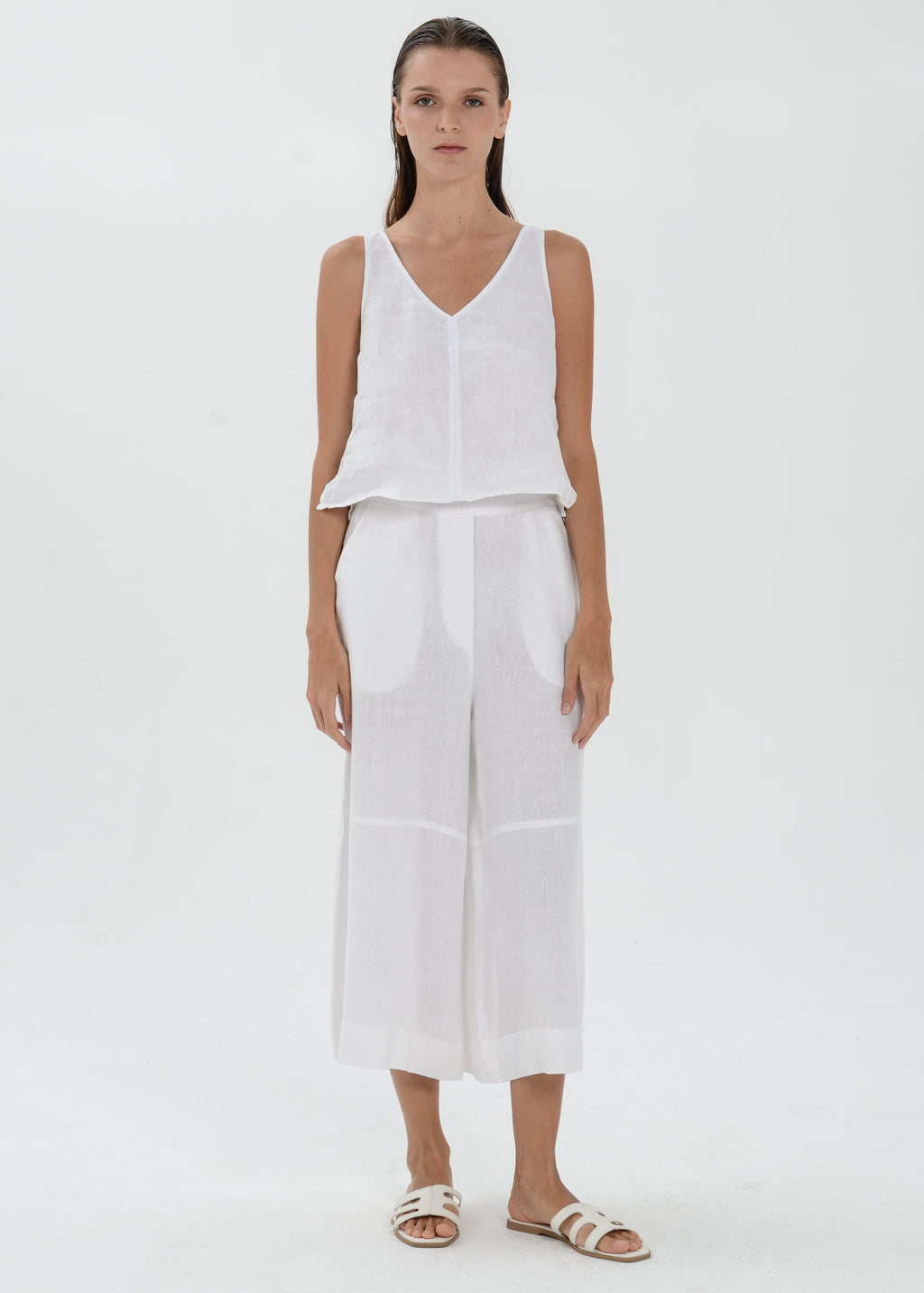 The Essence Linen Pants - Wide Leg Pants