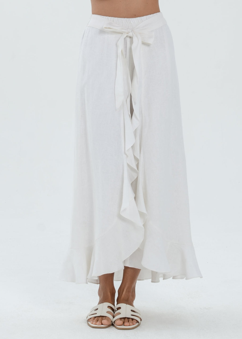 The Essence Linen Skirt - Wrap Around Skirt Pants
