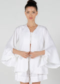 Aida Ribbon Sleeve Jacket