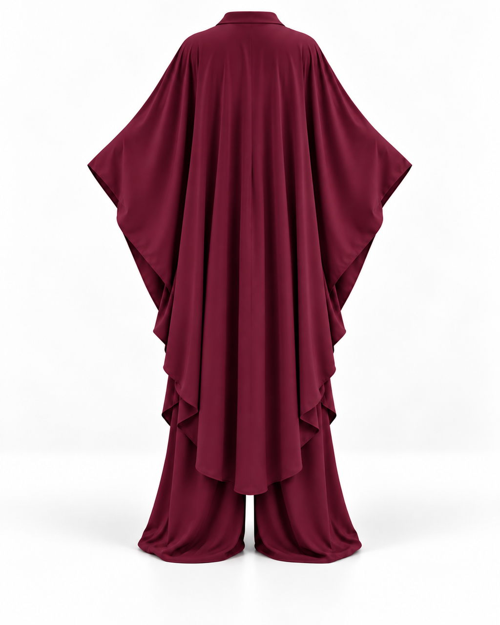 Lollipop Elan Kaftan Set (Burgundy)
