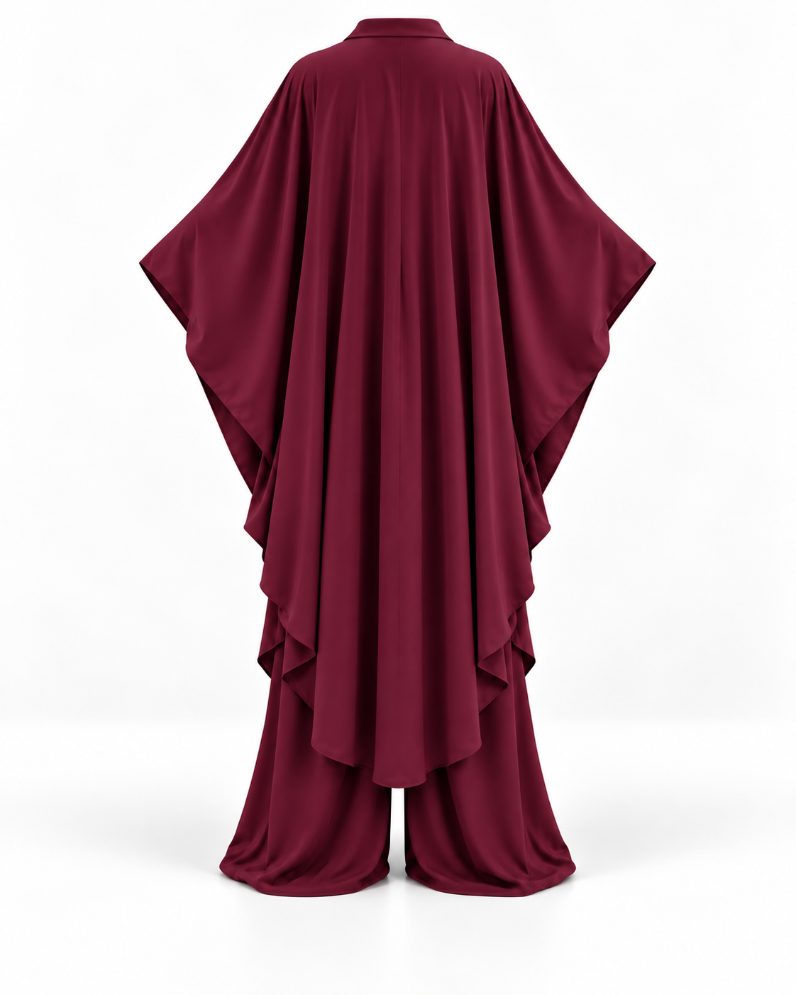 Lollipop Elan Kaftan Set (Burgundy)