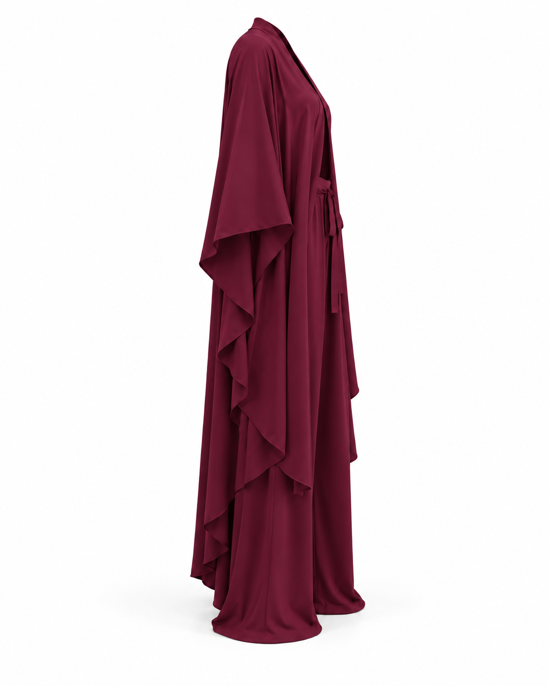 Lollipop Elan Kaftan Set (Burgundy)