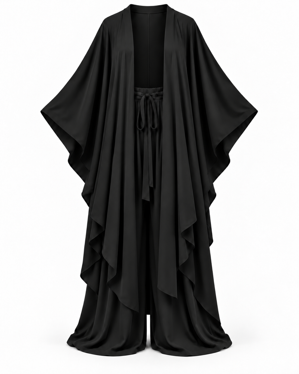 Lollipop Elan Kaftan Set (Black)