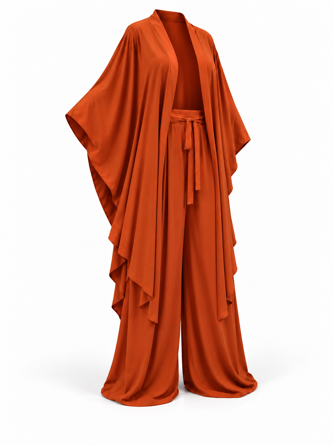 Lollipop Elan Kaftan Set (Burnt Orange)