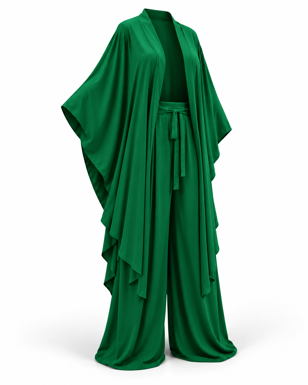 Lollipop Elan Kaftan Set (Emerald Green)