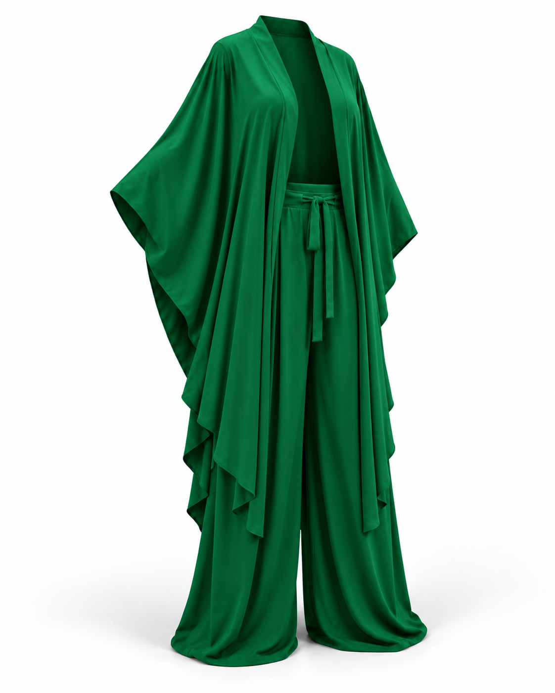 Lollipop Elan Kaftan Set (Emerald Green)