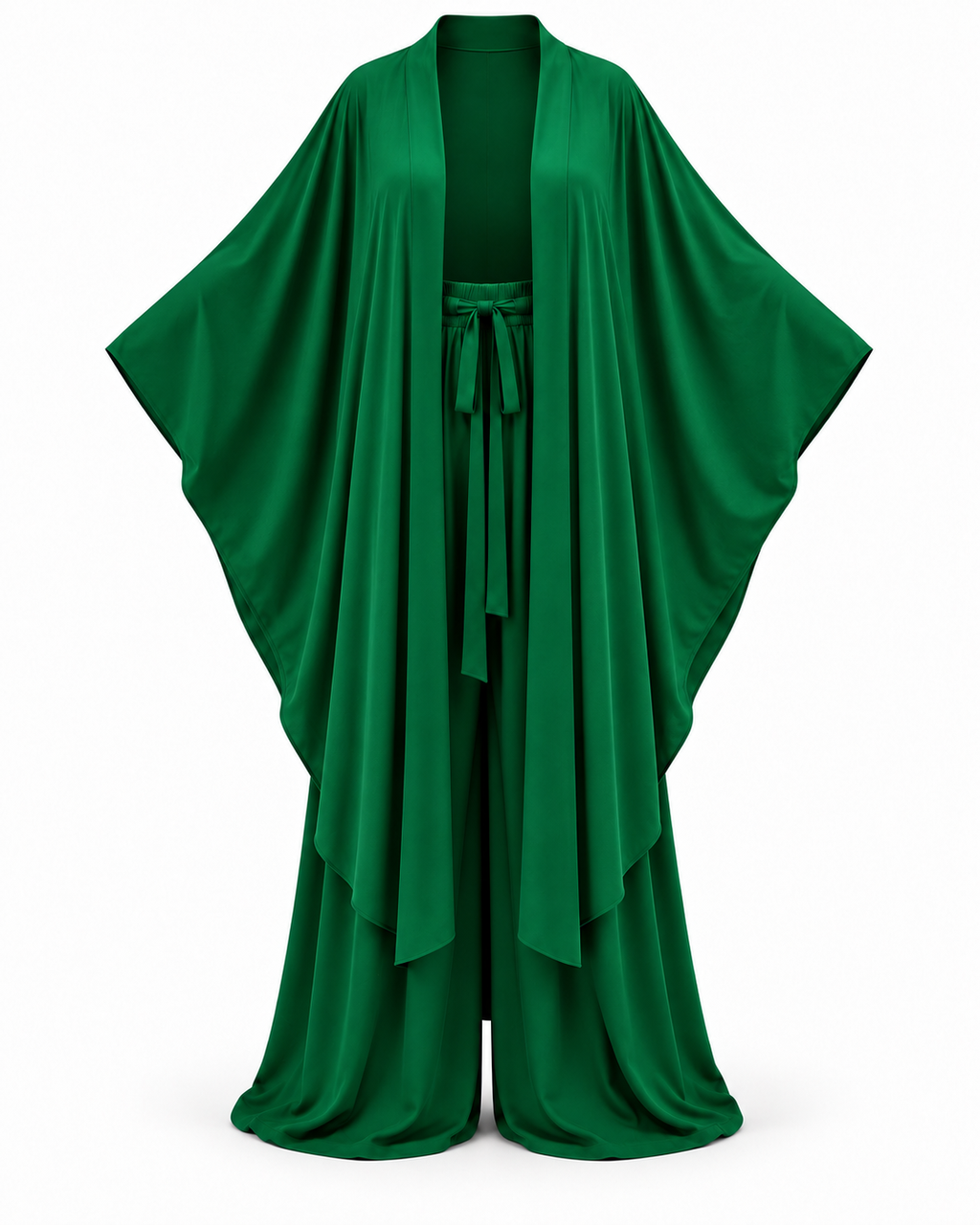 Lollipop Elan Kaftan Set (Emerald Green)