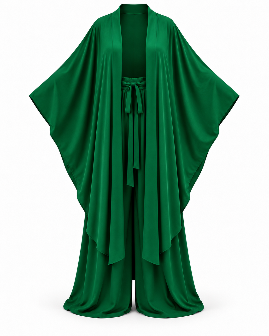 Lollipop Elan Kaftan Set (Emerald Green)