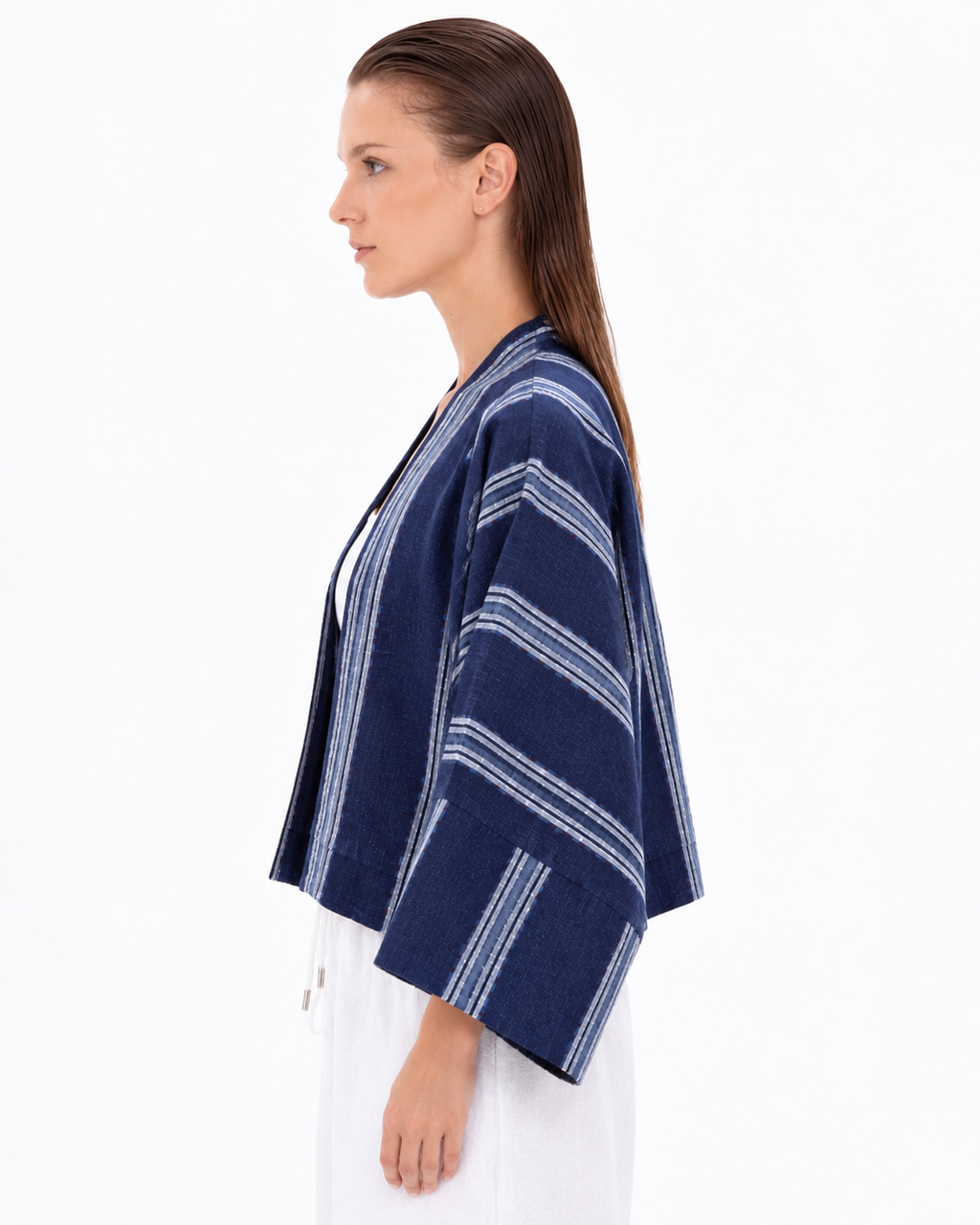 Sheera Blazer Jacket (Midnight Indigo Stripe)