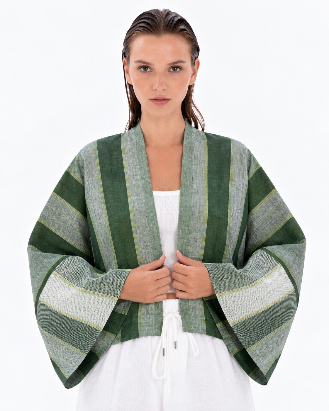 Sheera Blazer Jacket (Emerald Heritage Check)