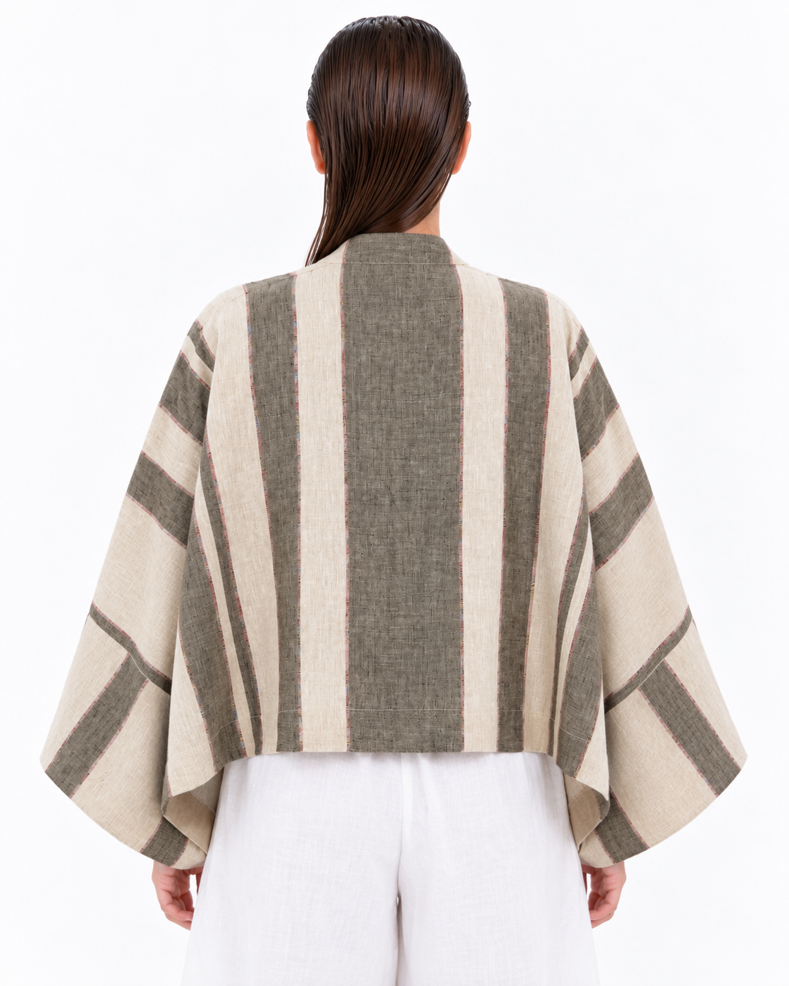 Sheera Blazer Jacket (Sandstone Heritage Stripes)