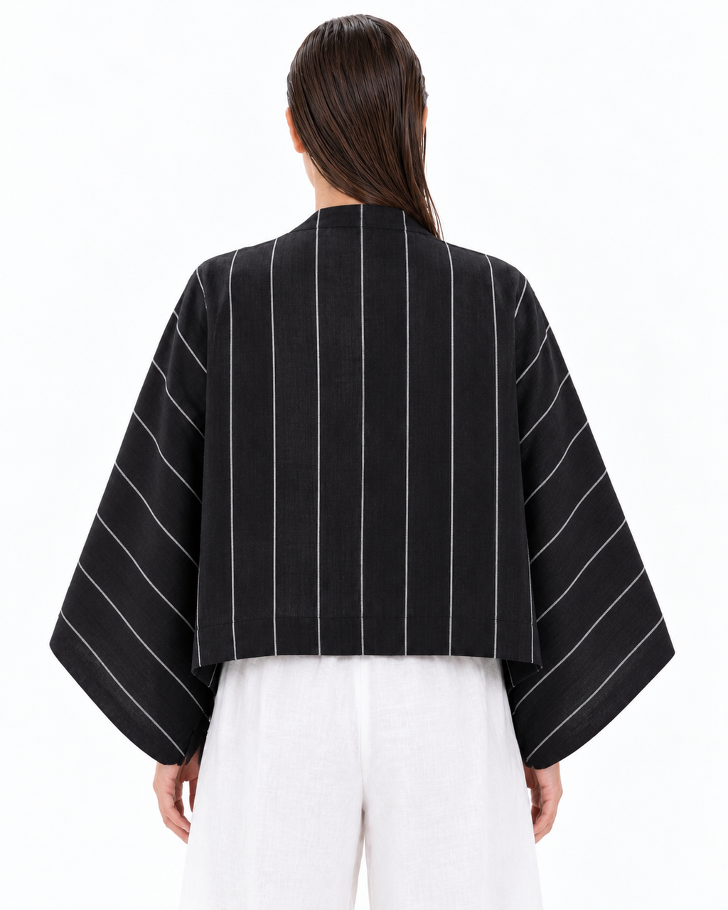 Sheera Blazer Jacket (Obsidian Pinstripe)