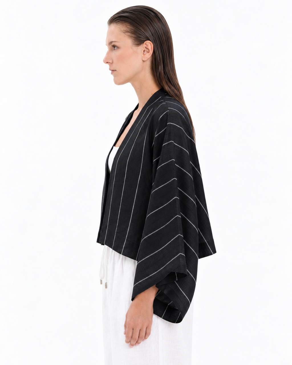 Sheera Blazer Jacket (Obsidian Pinstripe)