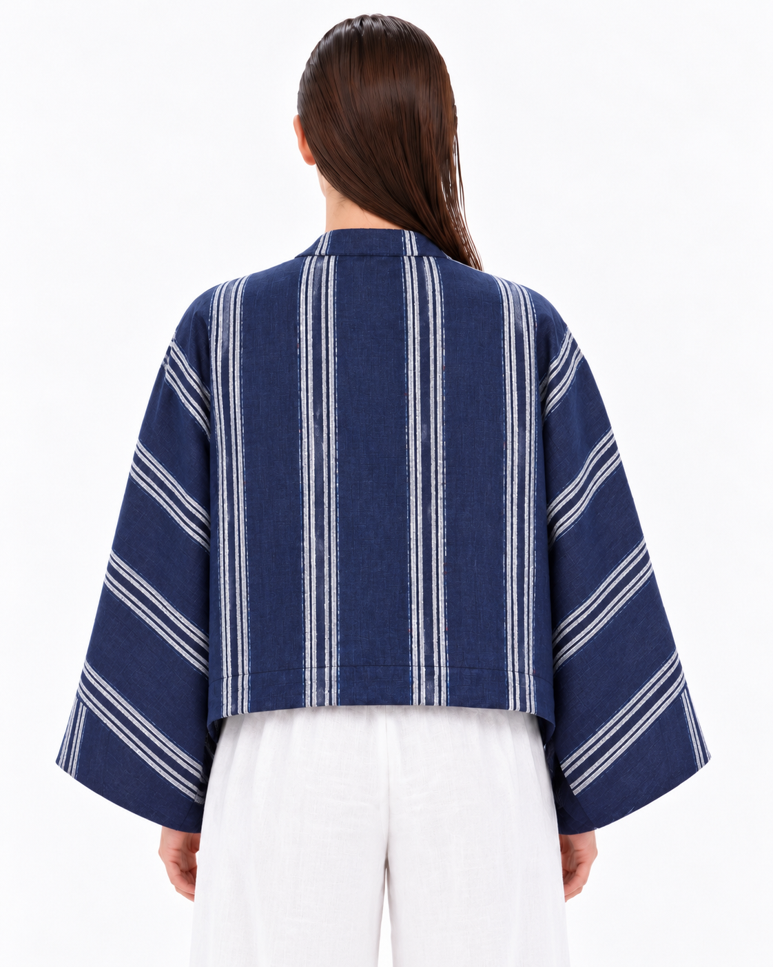 Sheera Blazer Jacket (Midnight Indigo Stripe)